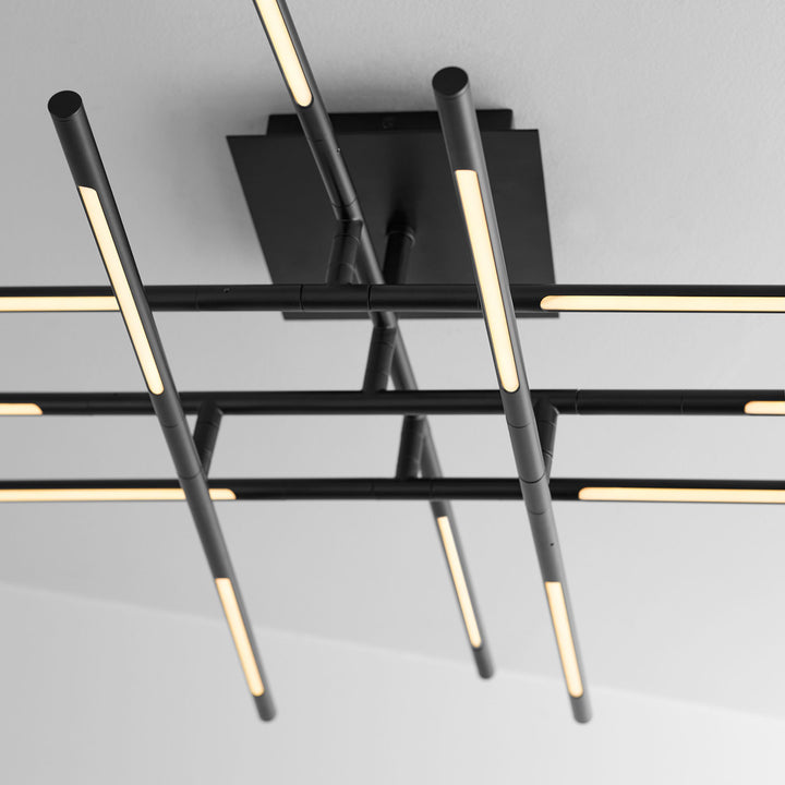 PALILLOS Twelve Light CCT Ceiling Mount - Black