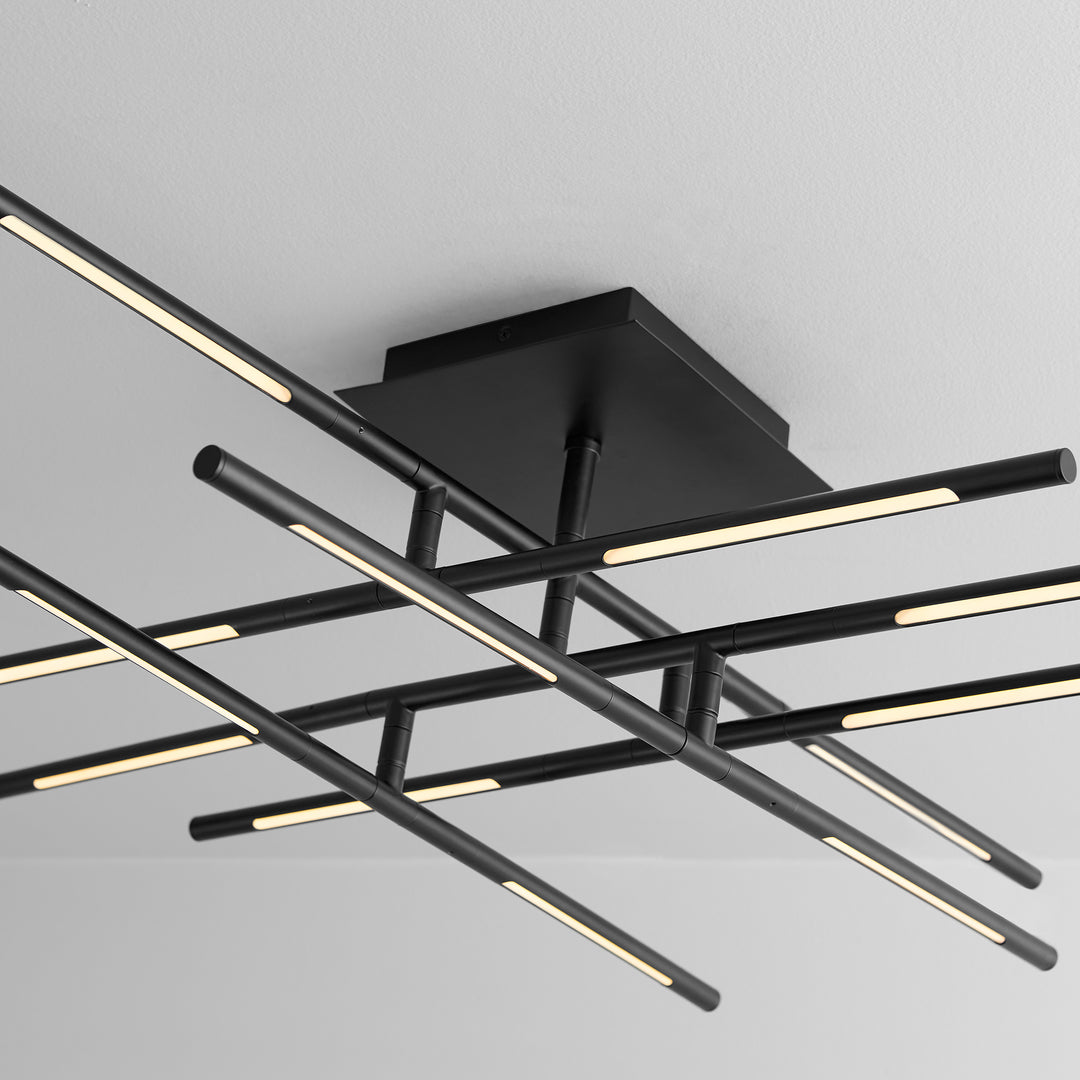 PALILLOS Twelve Light CCT Ceiling Mount - Black