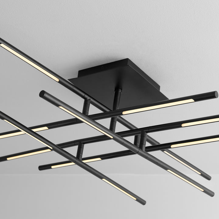 PALILLOS Twelve Light CCT Ceiling Mount - Black
