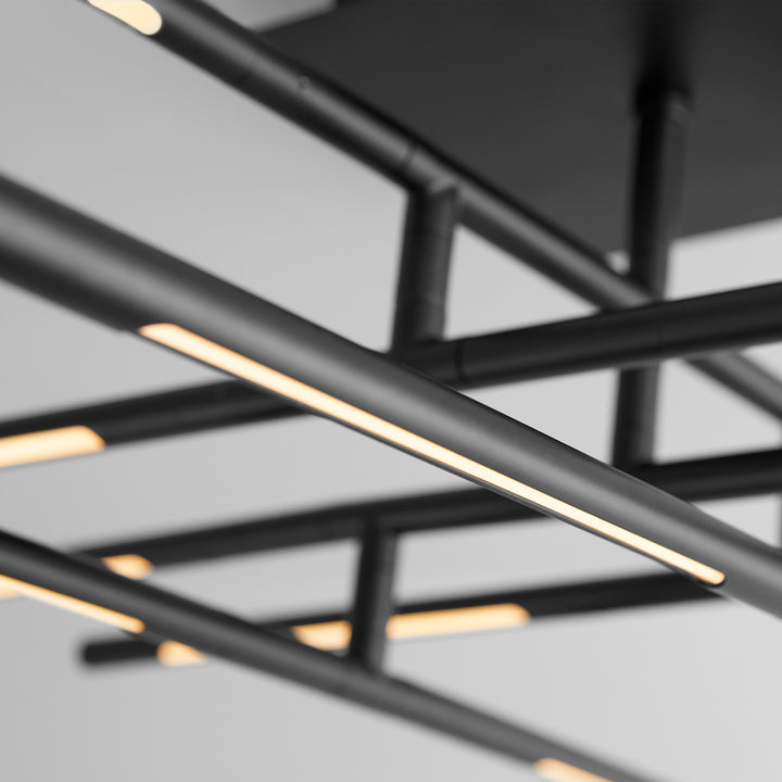 PALILLOS Twelve Light CCT Ceiling Mount - Black