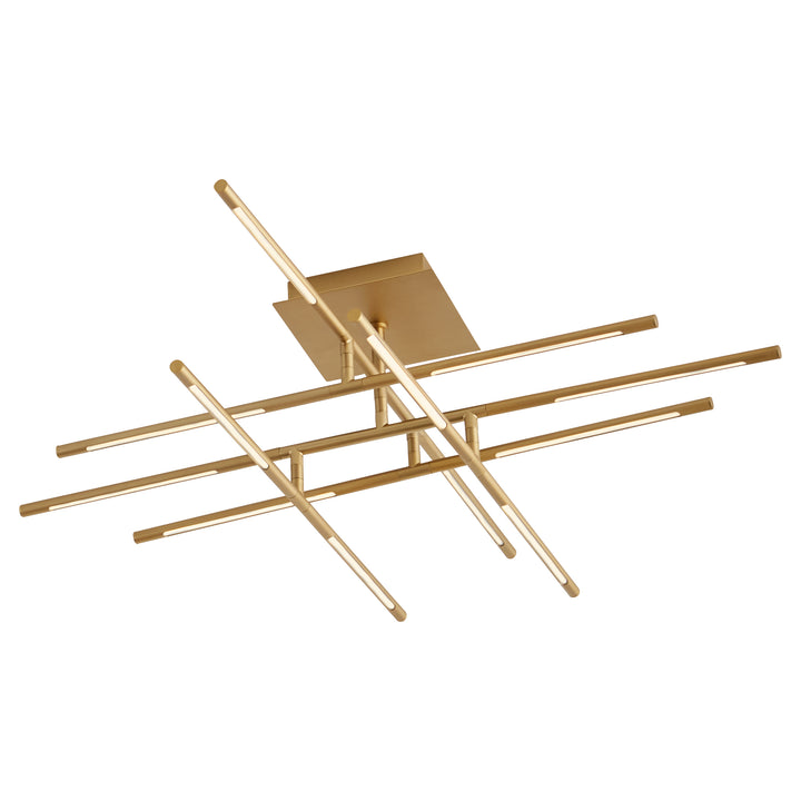 PALILLOS Twelve Light CCT Ceiling Mount - Aged Brass