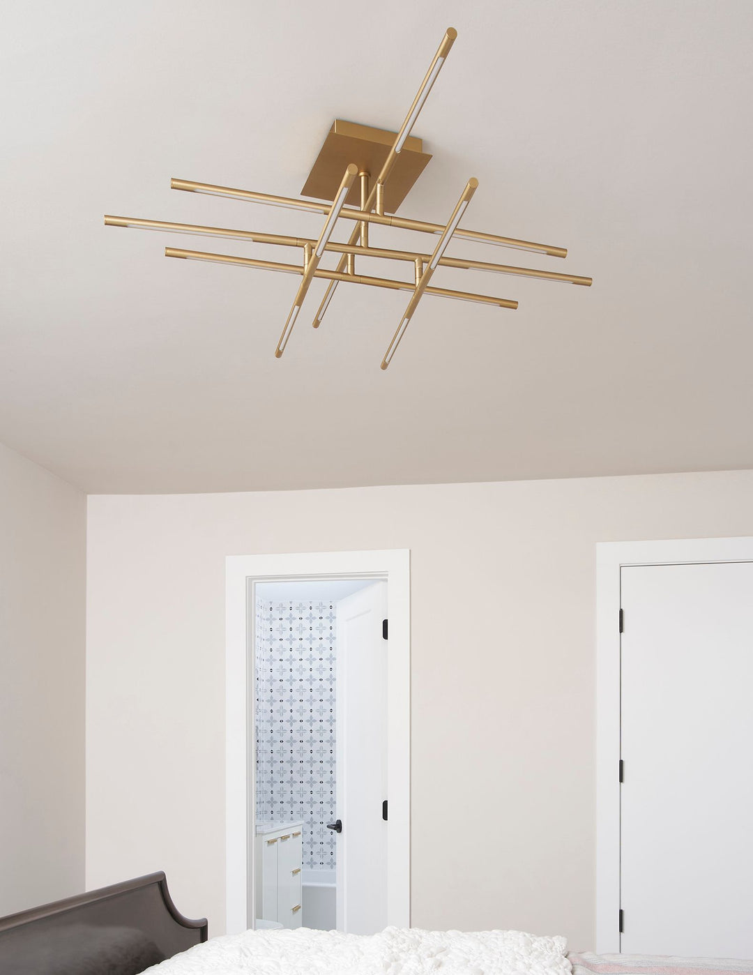PALILLOS Twelve Light CCT Ceiling Mount - Aged Brass