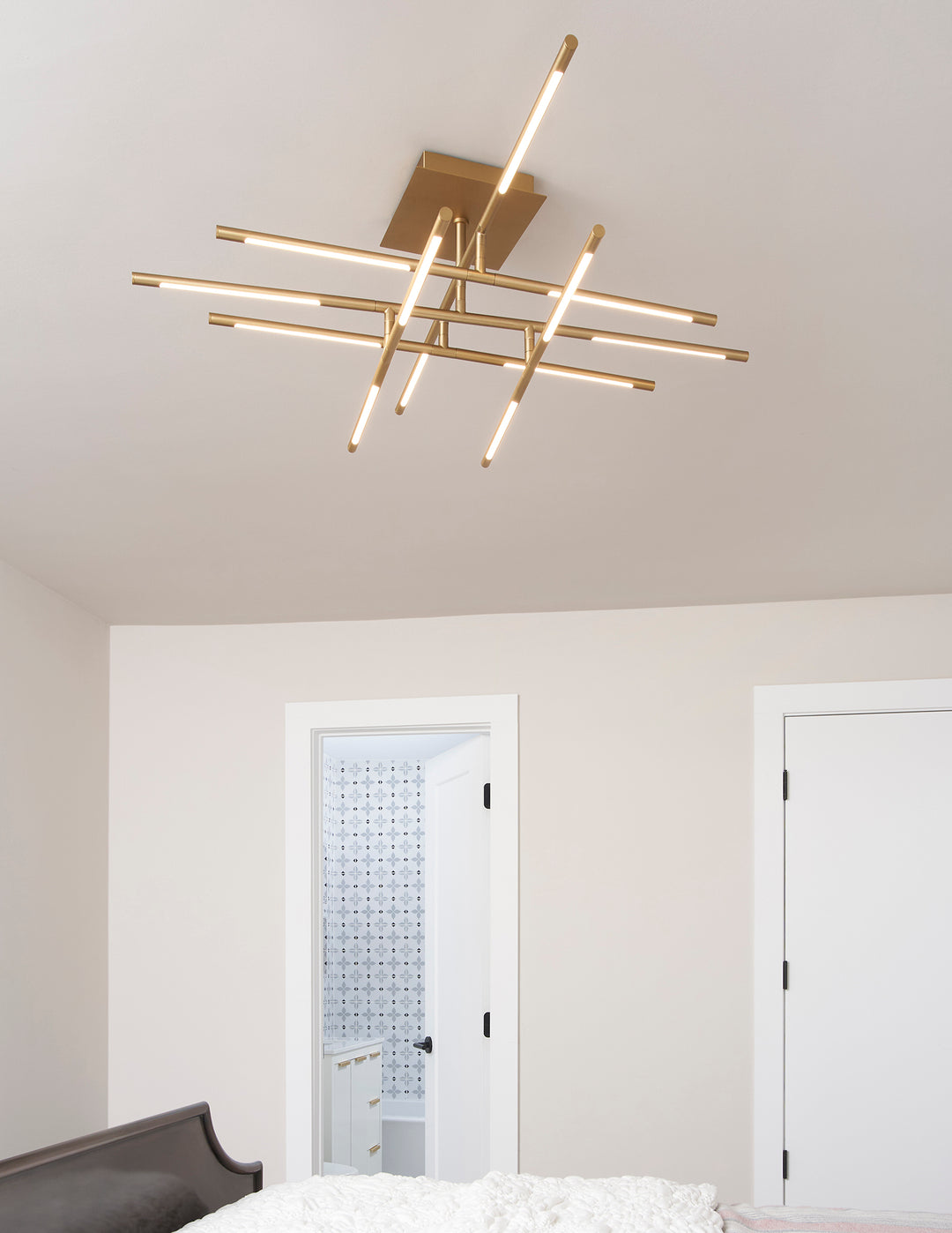 PALILLOS Twelve Light CCT Ceiling Mount - Aged Brass