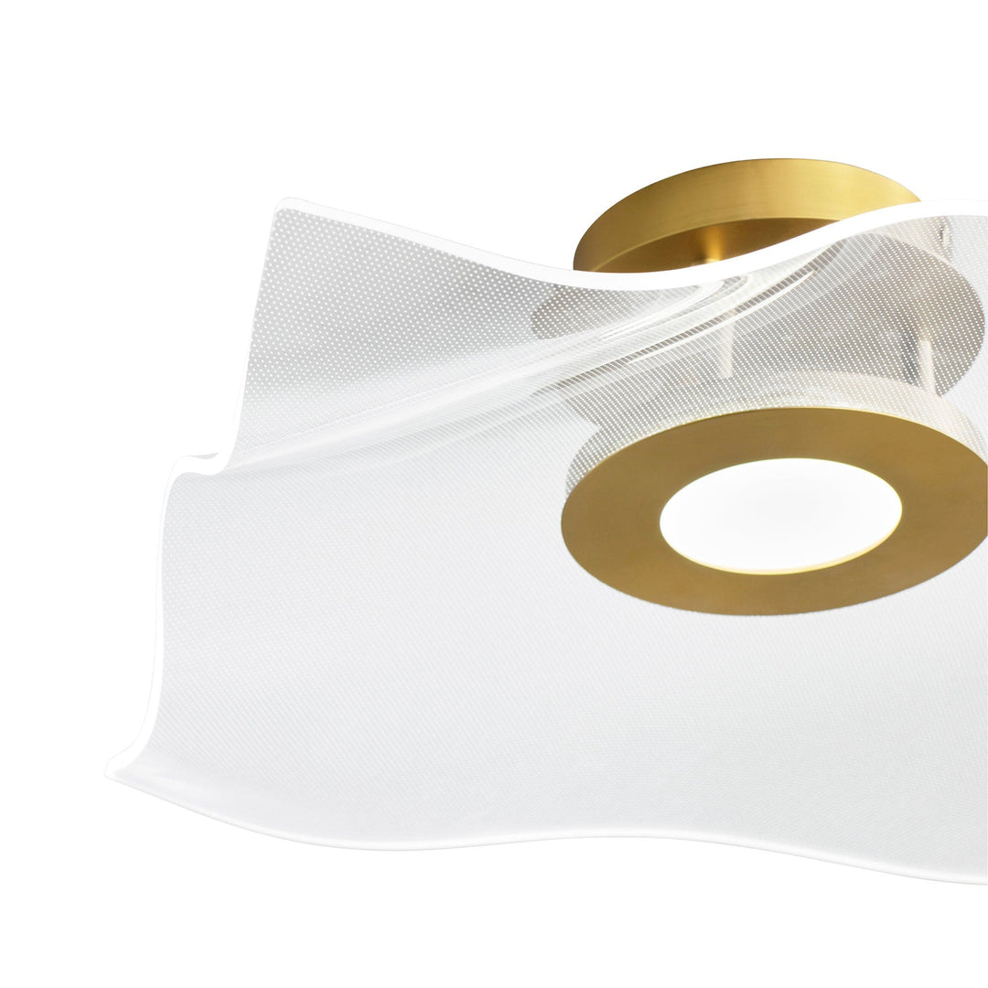 MEDUSA 20" CCT Ceiling Mount - Aged Brass