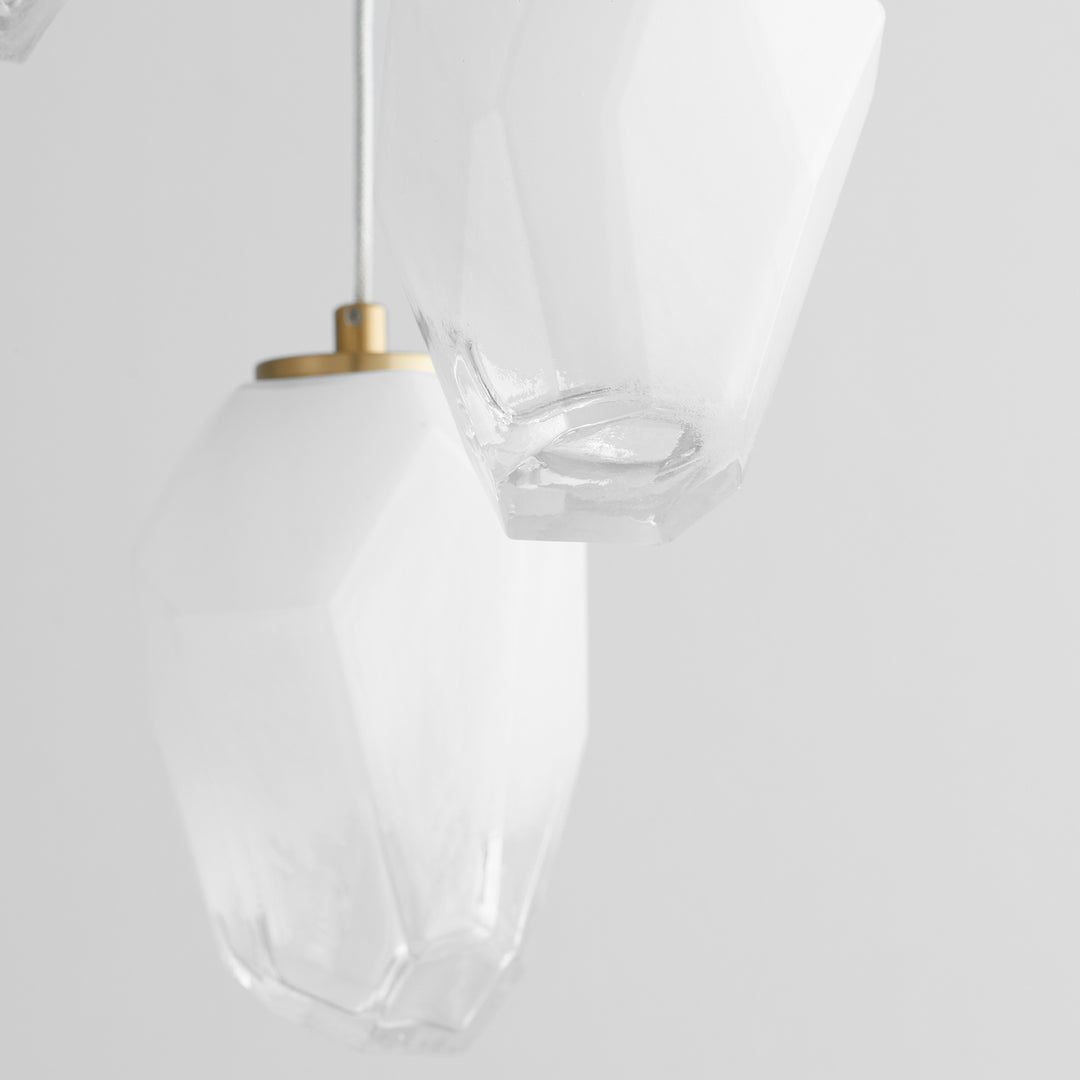 VIVO Five Light CCT Pendant - Aged Brass