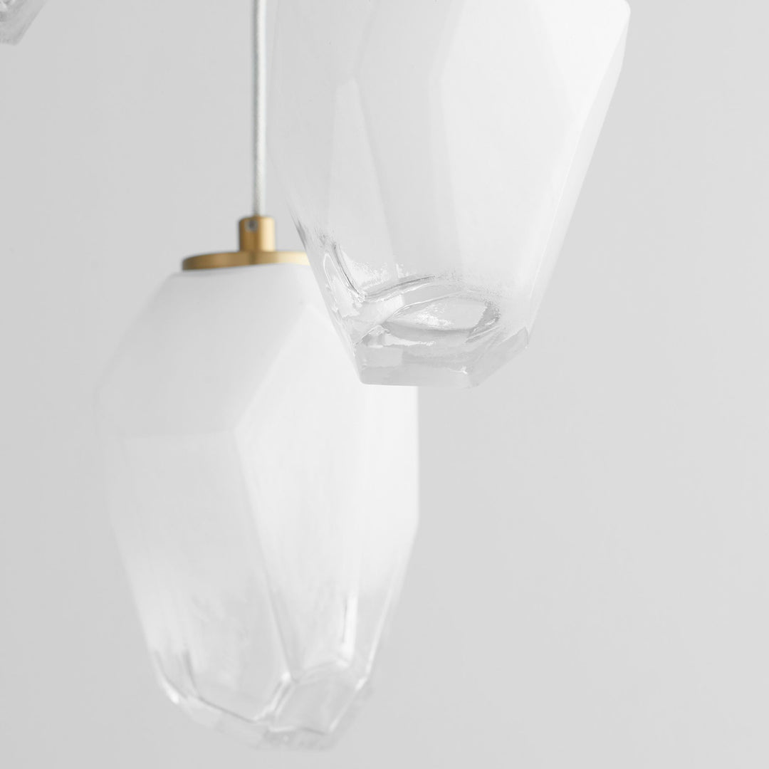 VIVO Five Light CCT Pendant - Aged Brass