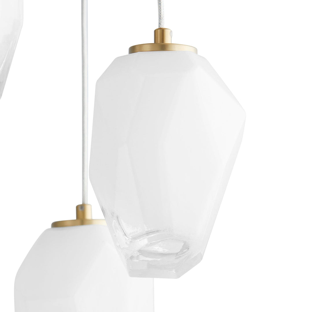 VIVO Five Light CCT Pendant - Aged Brass