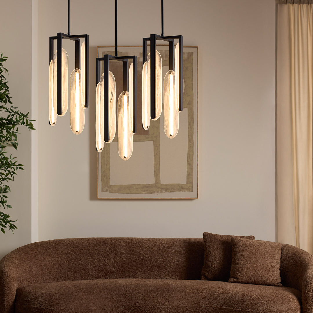 AVIAN 4 Light 5 CCT Pendant - Black