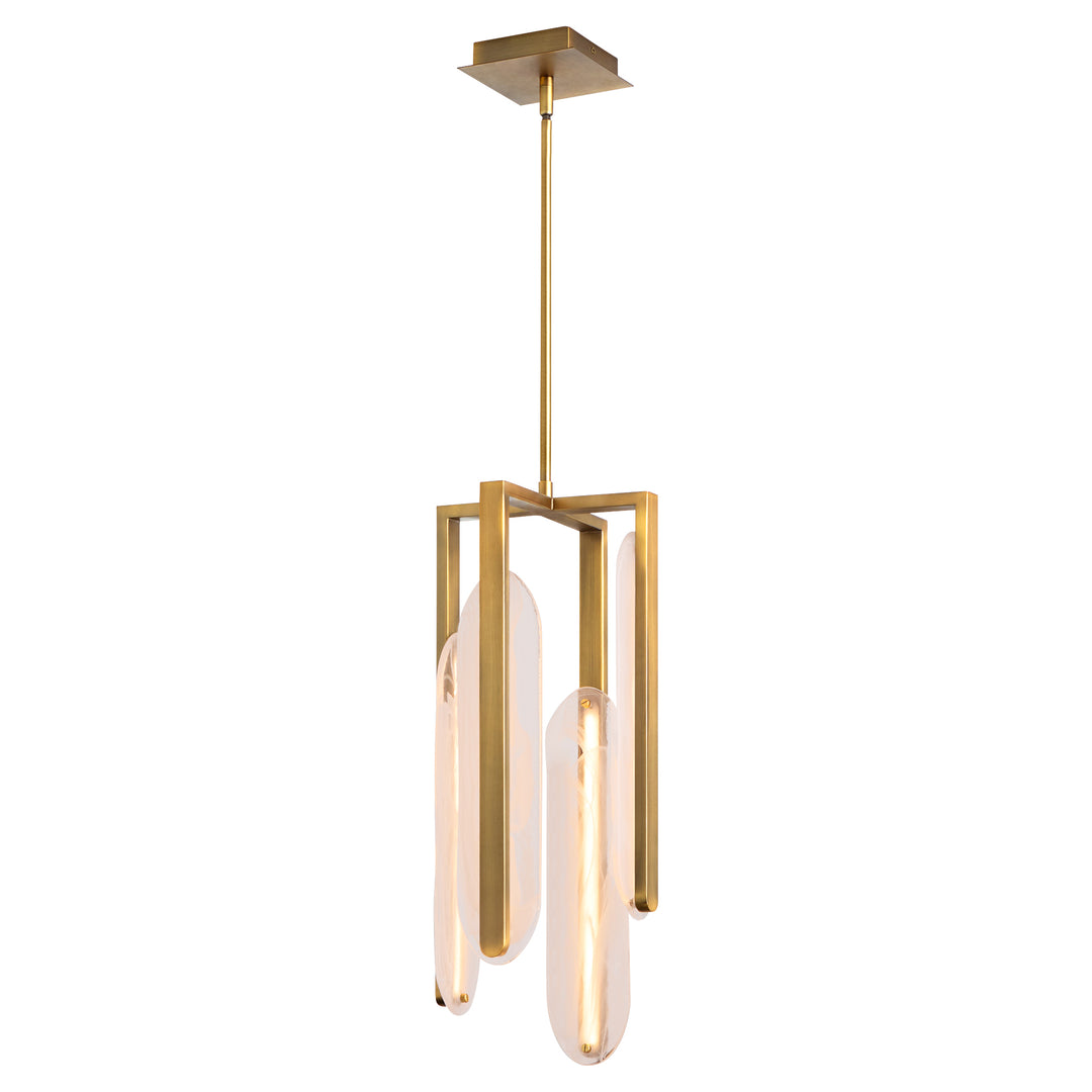 AVIAN 4 Light 5 CCT Pendant - Brushed Brass