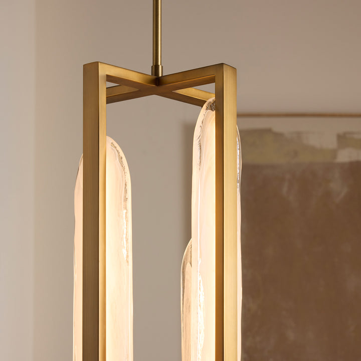 AVIAN 4 Light 5 CCT Pendant - Brushed Brass