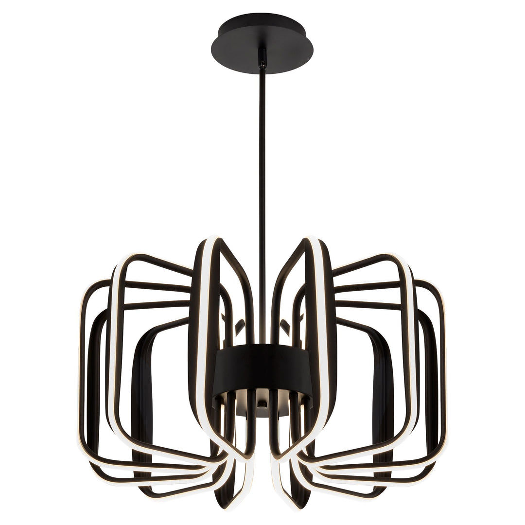 ROTO Twelve Light 5CCT Pendant - Black