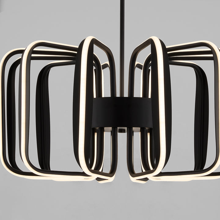 ROTO Twelve Light 5CCT Pendant - Black