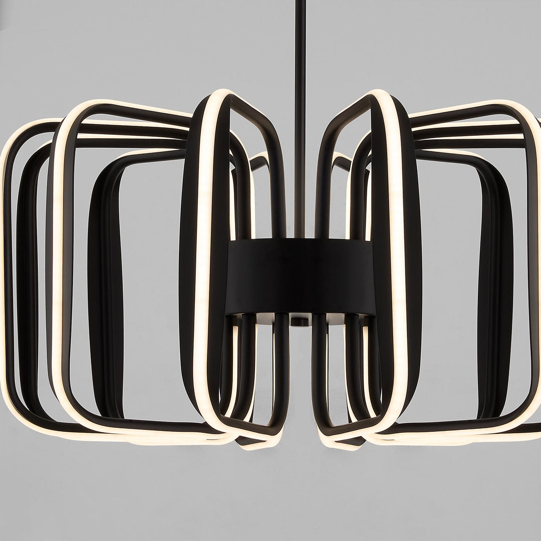ROTO Twelve Light 5CCT Pendant - Black