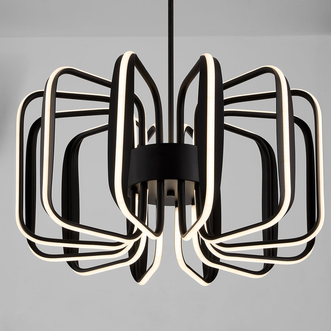 ROTO Twelve Light 5CCT Pendant - Black