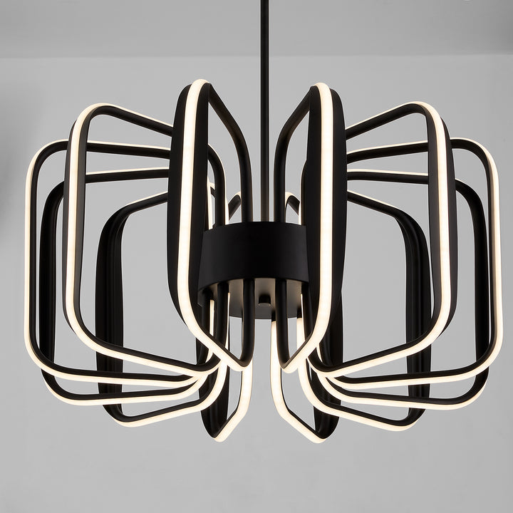 ROTO Twelve Light 5CCT Pendant - Black
