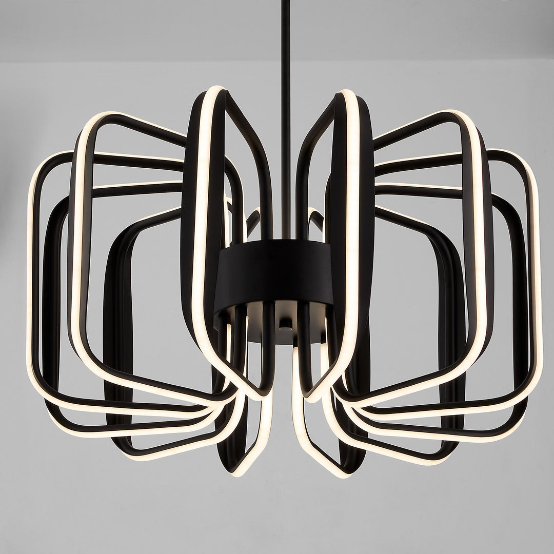 ROTO Twelve Light 5CCT Pendant - Black