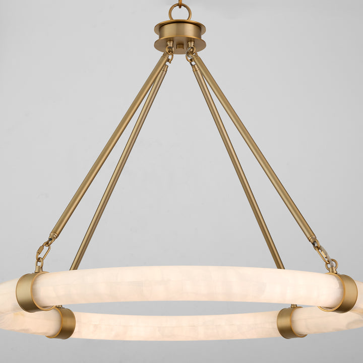 Virtue 34W, 5CCT Pendant - Aged Brass