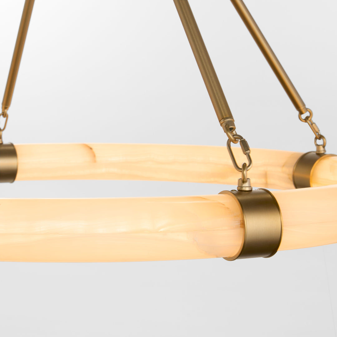 Virtue 34W, 5CCT Pendant - Aged Brass