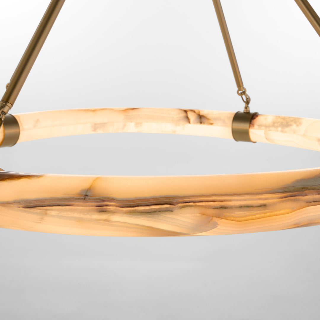 Virtue 34W, 5CCT Pendant - Aged Brass