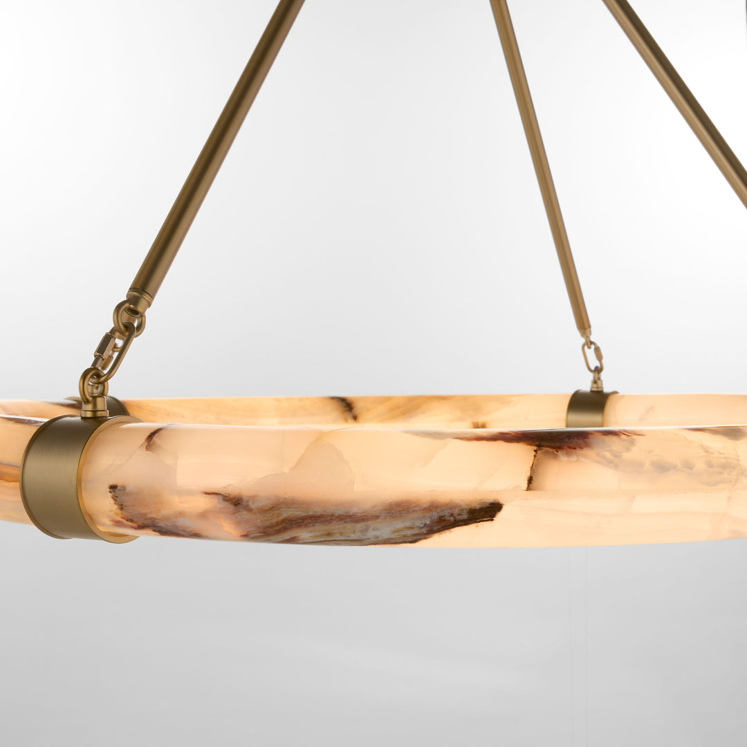Virtue 34W, 5CCT Pendant - Aged Brass