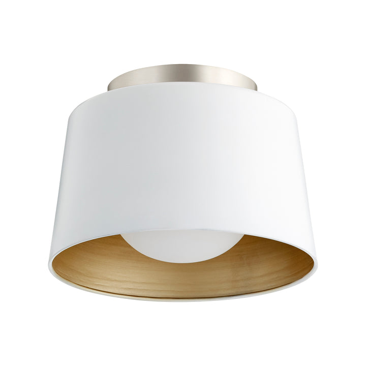 11 Inch Ceiling Mount White Glass - Studio White