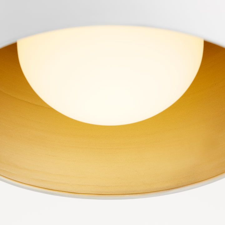 11 Inch Ceiling Mount White Glass - Studio White