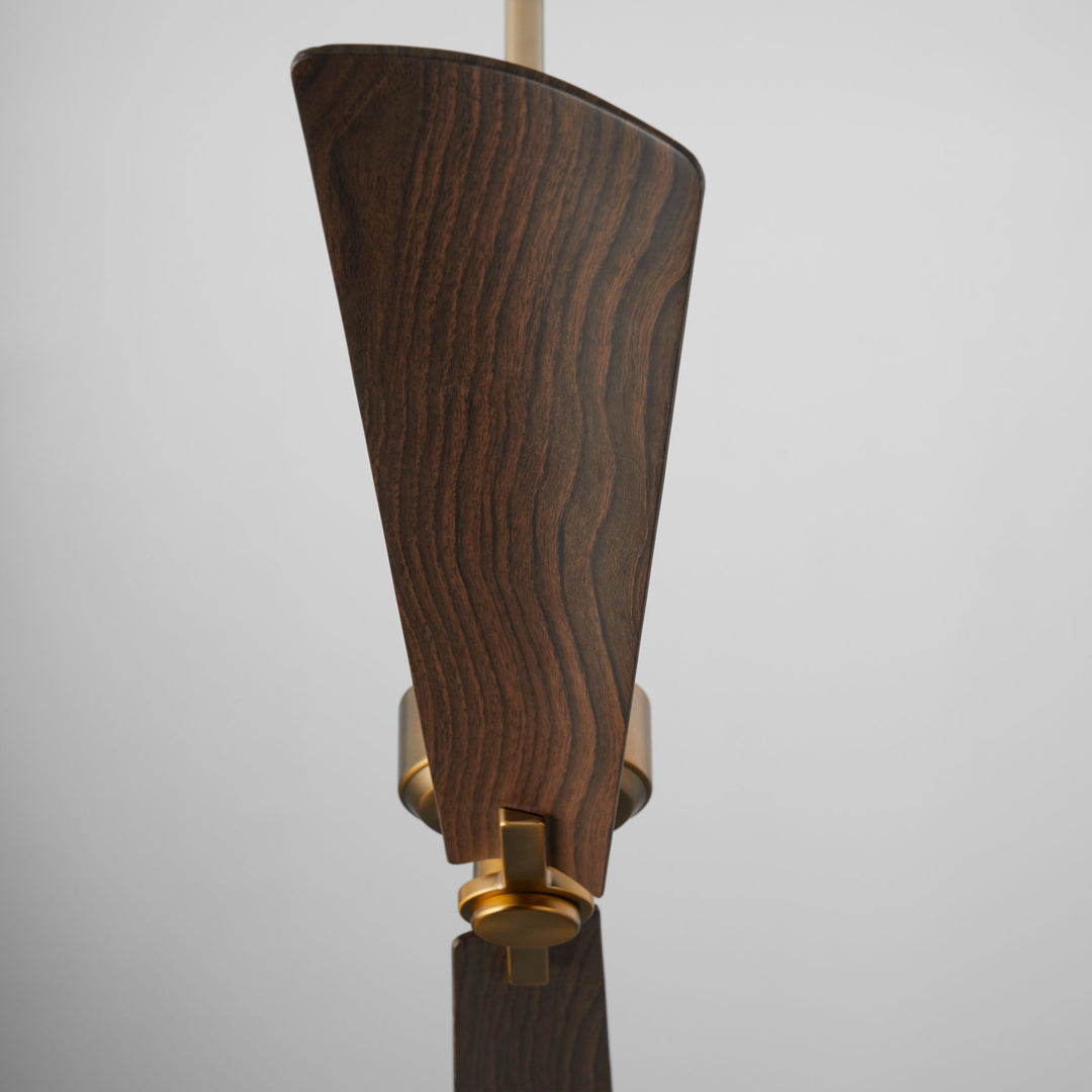 TWAIN 56" 2 Blade Damp Fan - Brushed Brass