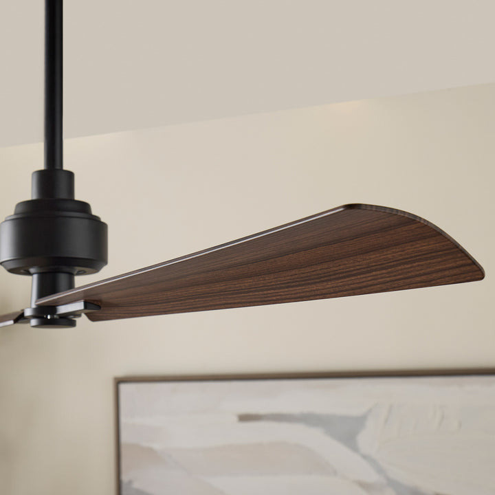TWAIN 56" 2 Blade Damp Fan - Matte Black