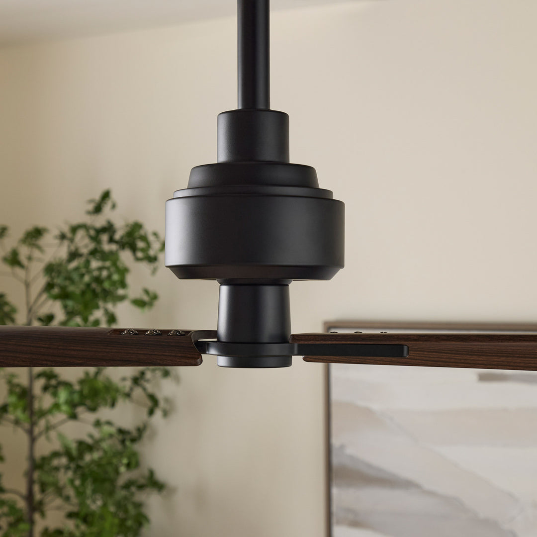 TWAIN 56" 2 Blade Damp Fan - Matte Black