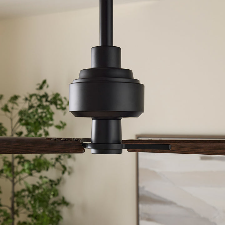 TWAIN 56" 2 Blade Damp Fan - Matte Black