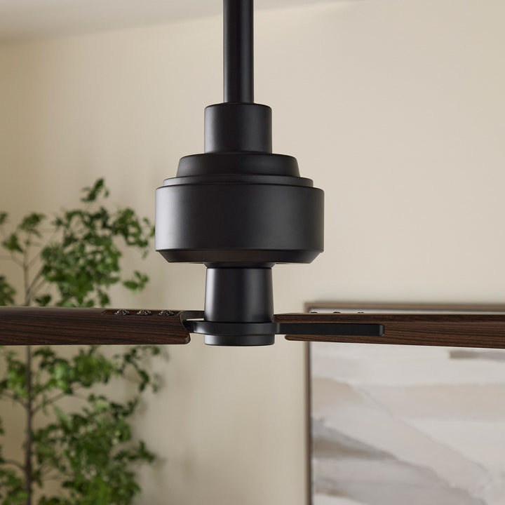 TWAIN 56" 2 Blade Damp Fan - Matte Black