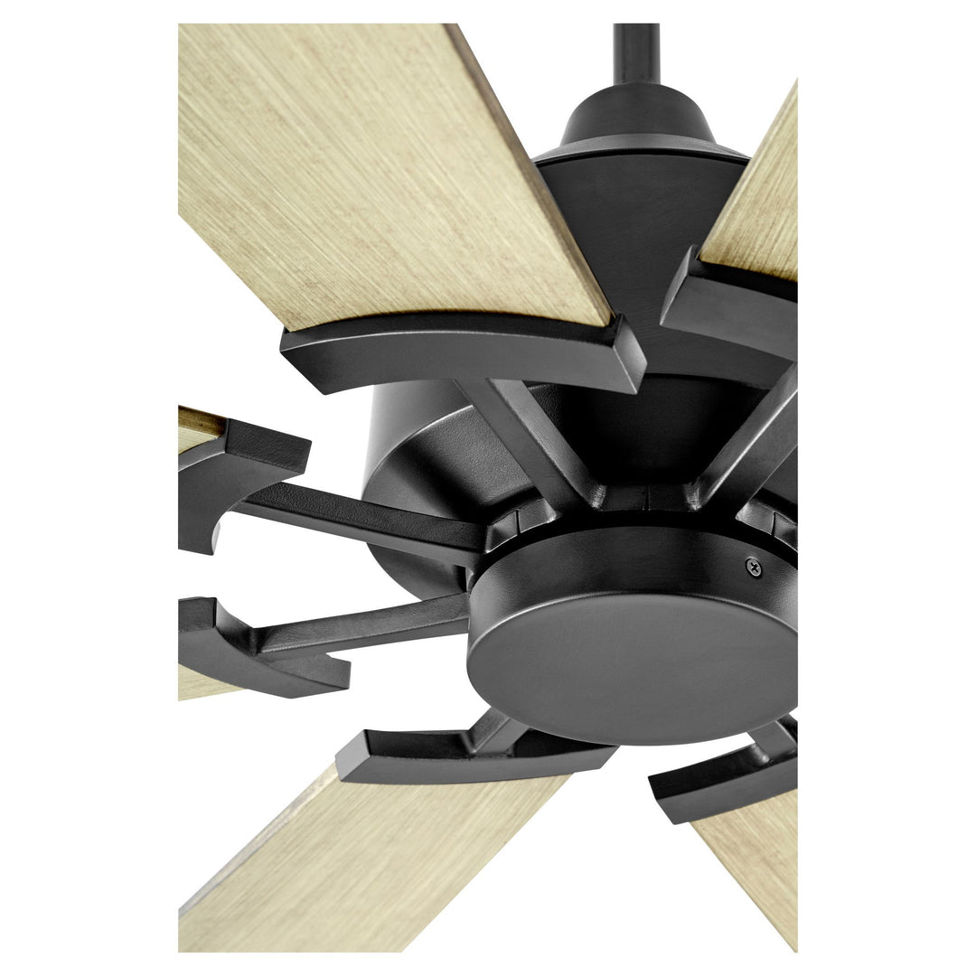 MOD 60" Damp Listed Matte Black Ceiling Fan
