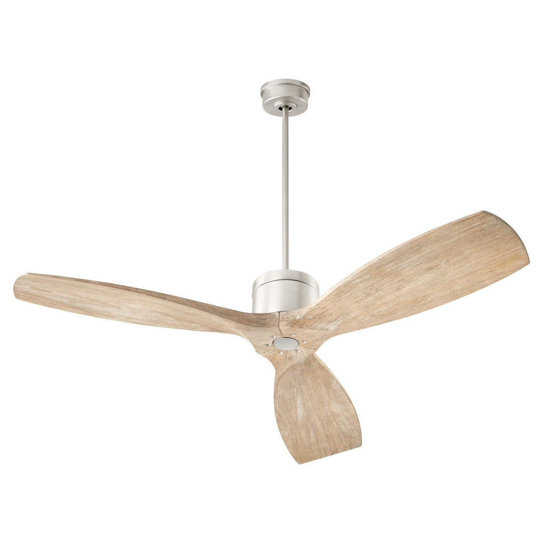 LURUS 64” 3-Blade Satin Nickel Ceiling Fan