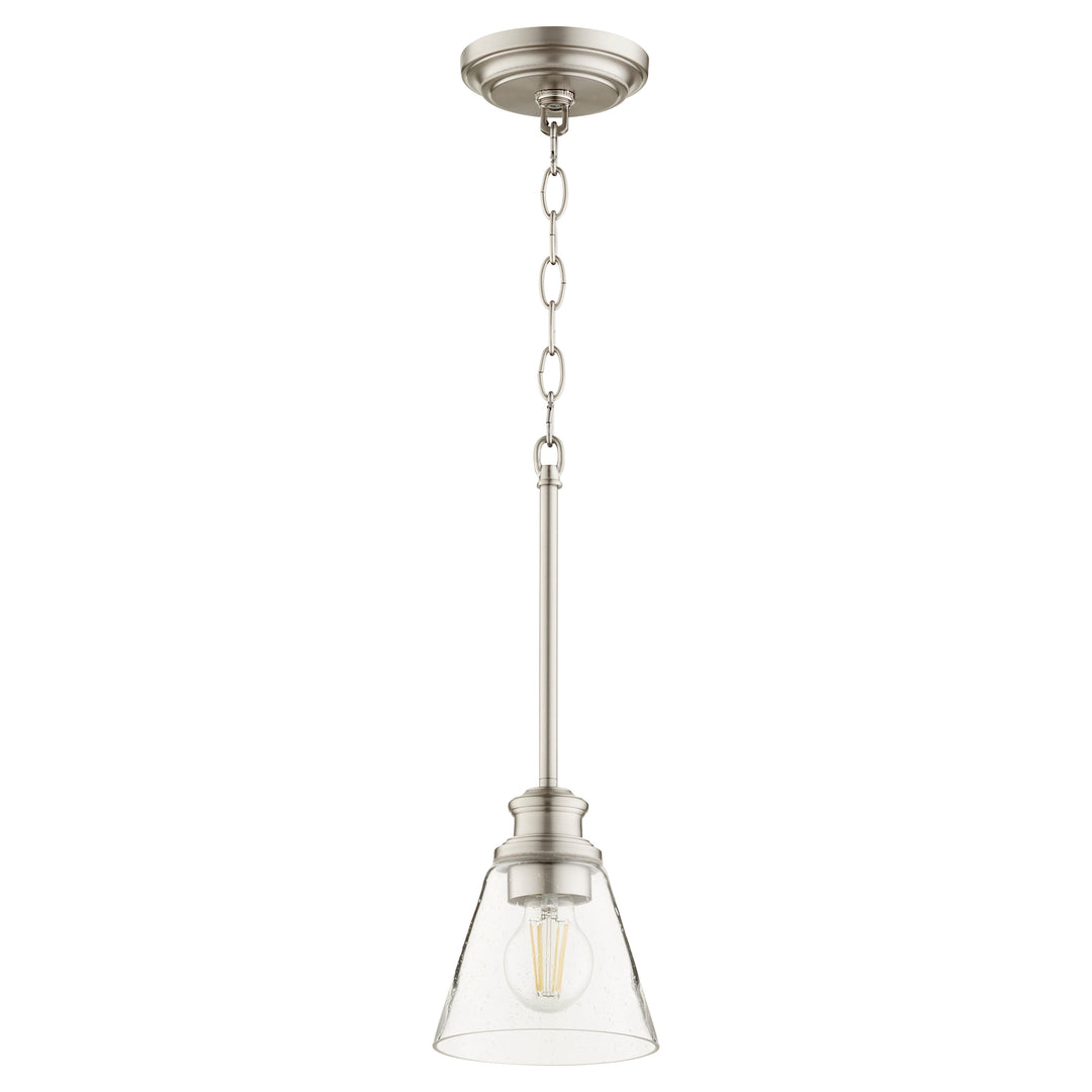 DUNBAR 1 Light Pendant - Satin Nickel