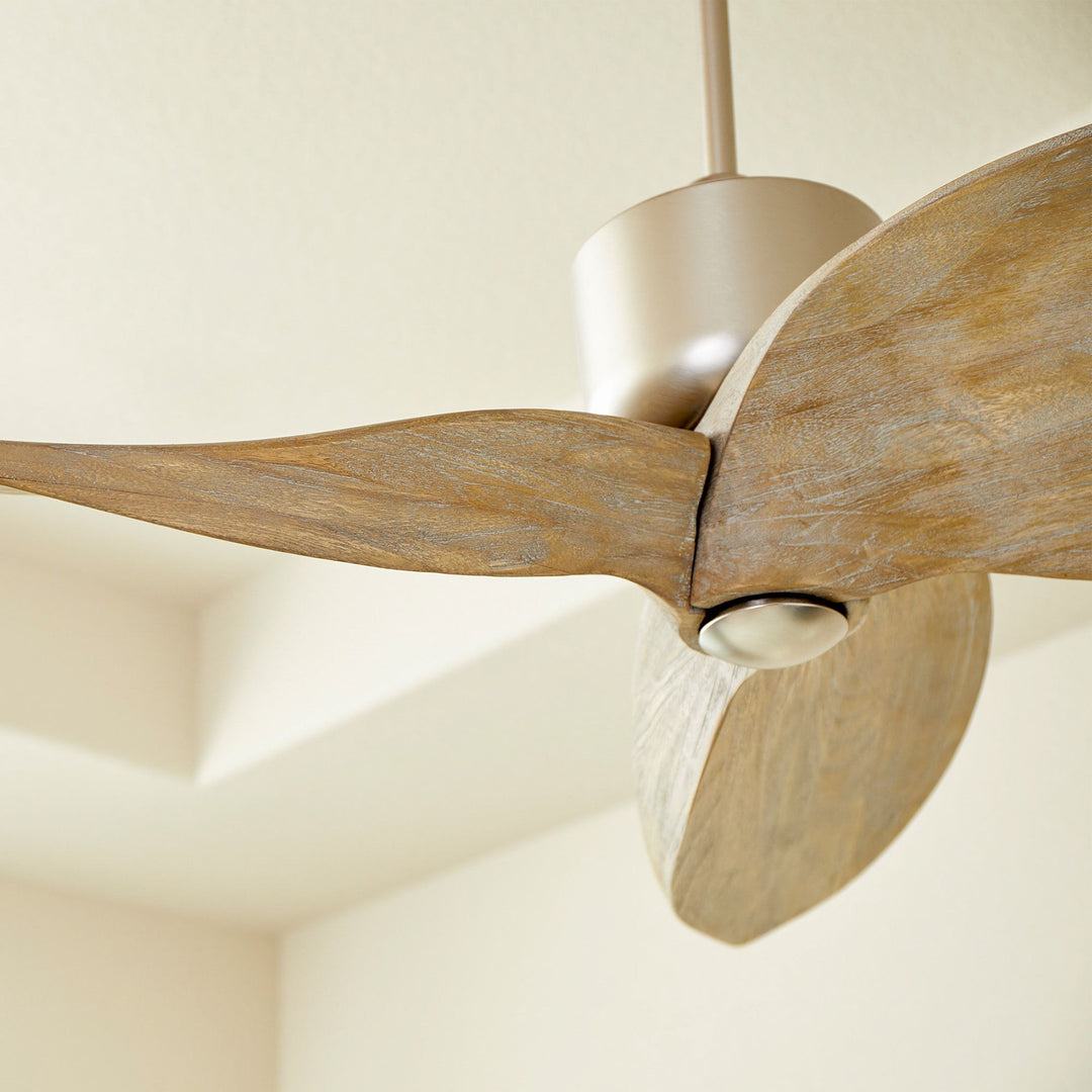 Hawkeye 52-in 3 Blade Satin Nickel Contemporary Ceiling Fan