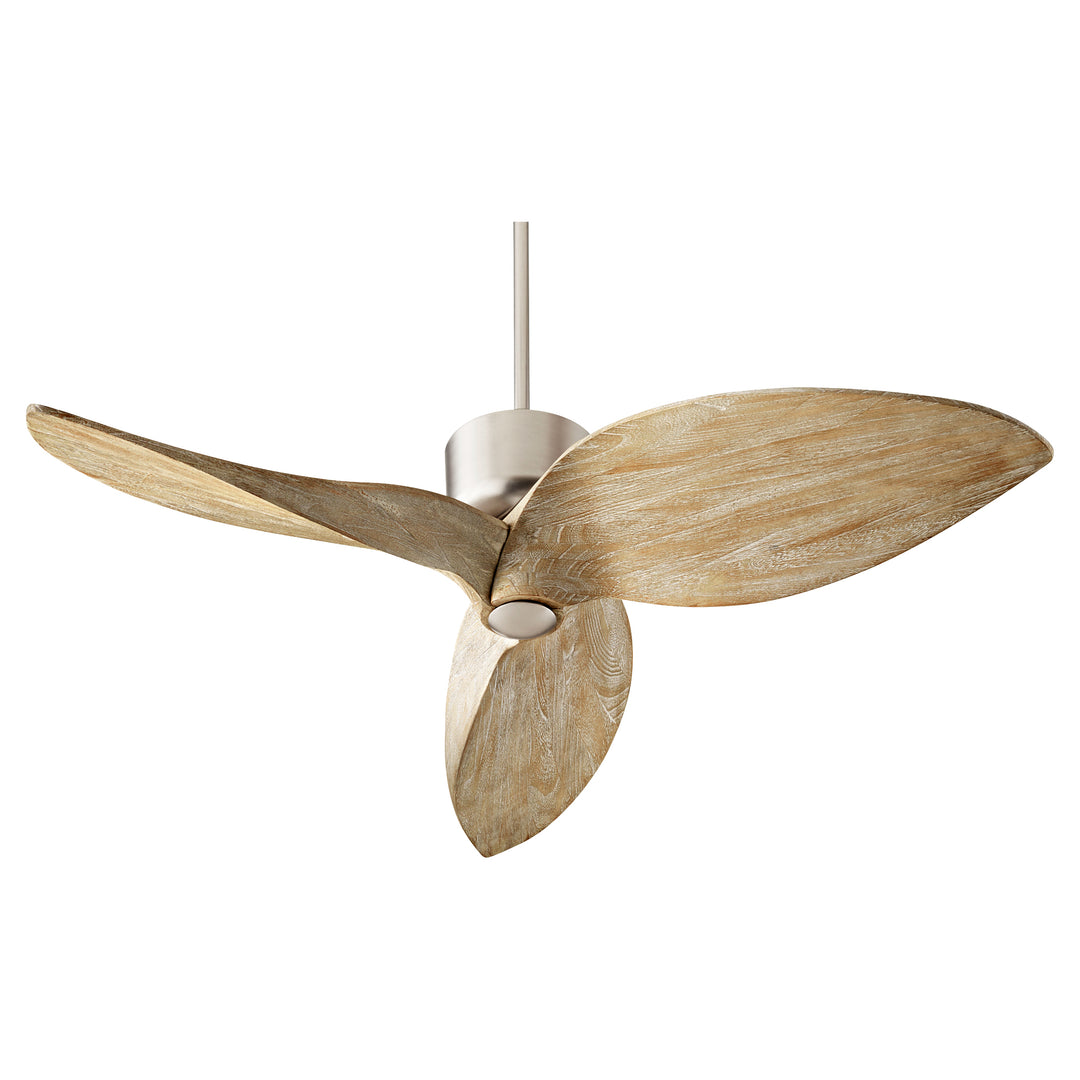Hawkeye 52-in 3 Blade Satin Nickel Contemporary Ceiling Fan
