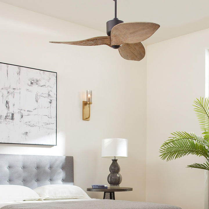 Hawkeye 52-in 3 Blade Black Contemporary Ceiling Fan