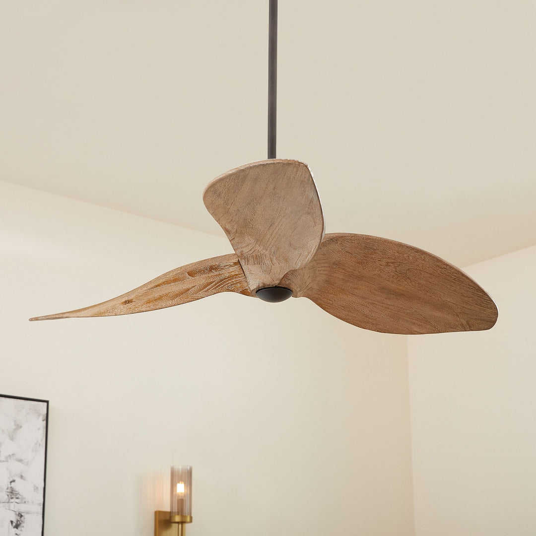 Hawkeye 52-in 3 Blade Black Contemporary Ceiling Fan