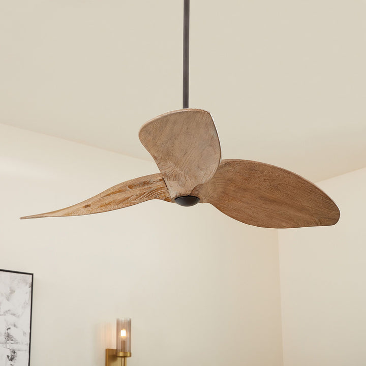 Hawkeye 52-in 3 Blade Black Contemporary Ceiling Fan