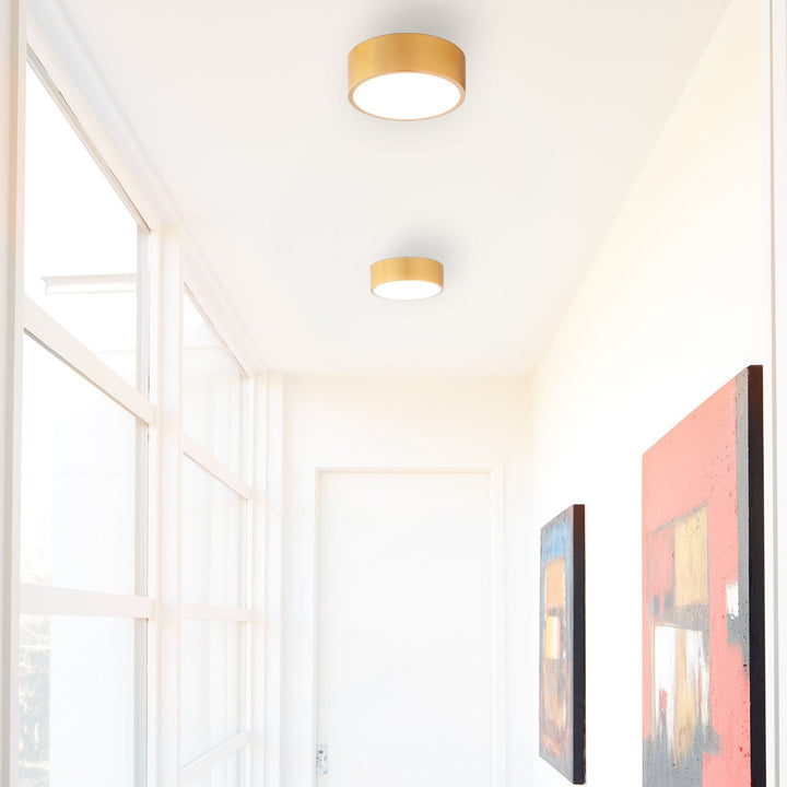 PEEPERS 10" Sconce / Ceiling Mount -3000k- Aged Brass