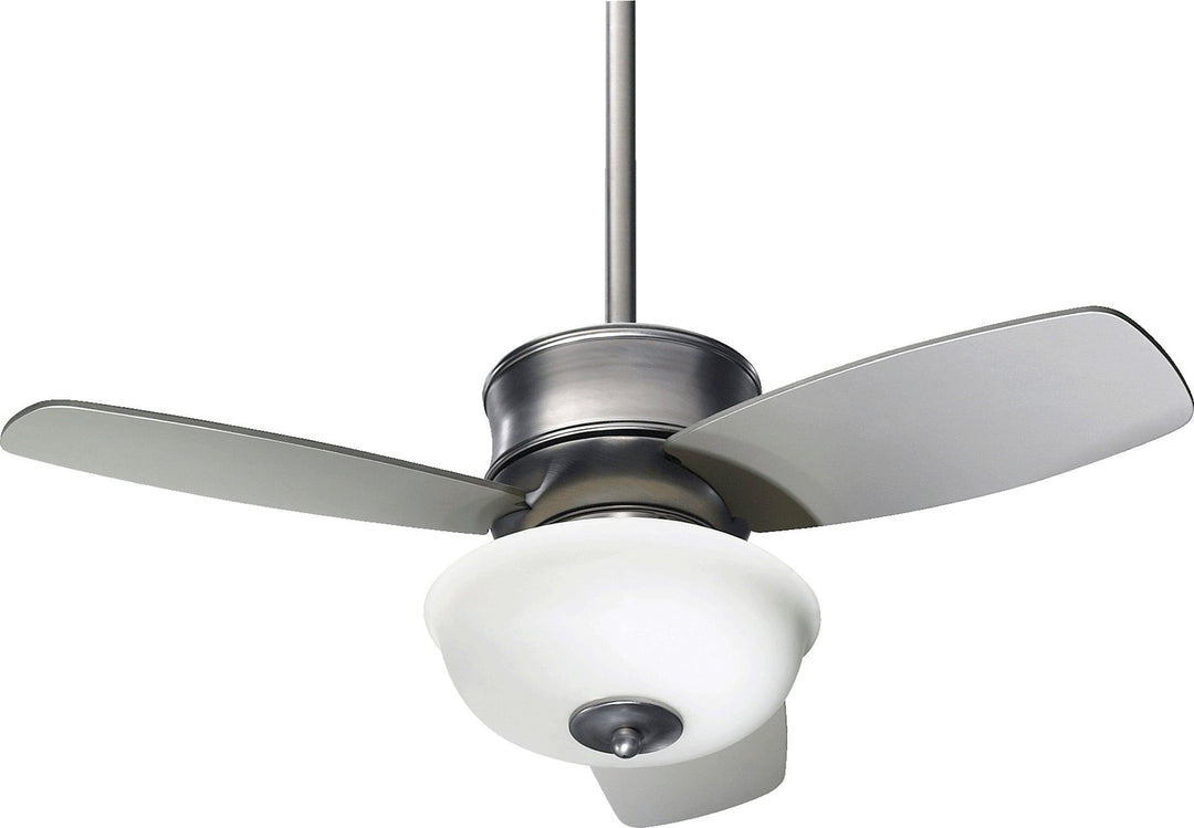 Gusto 32-in 3 Blade Satin Nickel Transitional Ceiling Fan