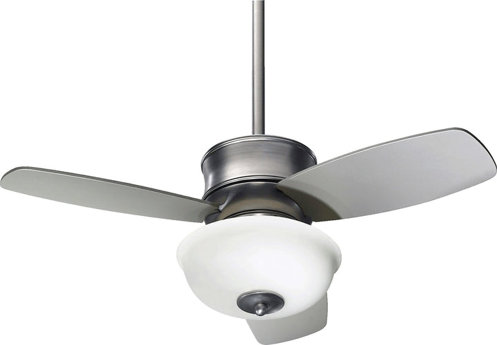 Gusto 32-in 3 Blade Satin Nickel Transitional Ceiling Fan