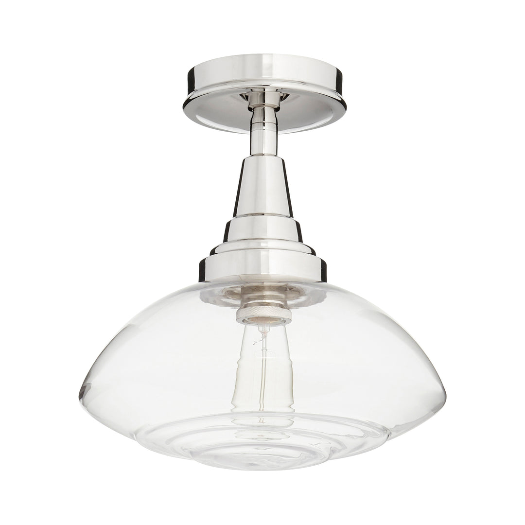13" LENTICULAR Ceiling Mount - Polished Nickel
