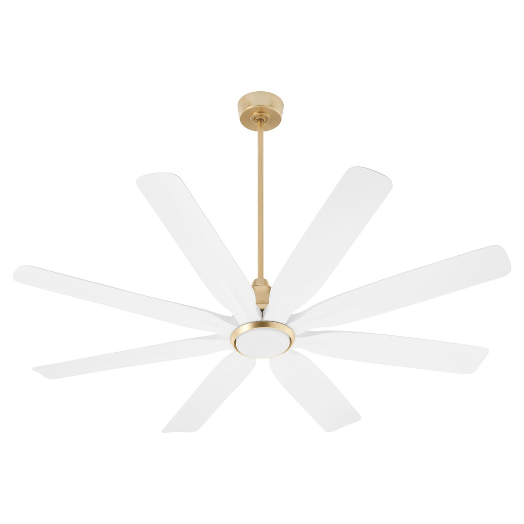 ROSALES 60" 8 Blade Fan - Aged Brass