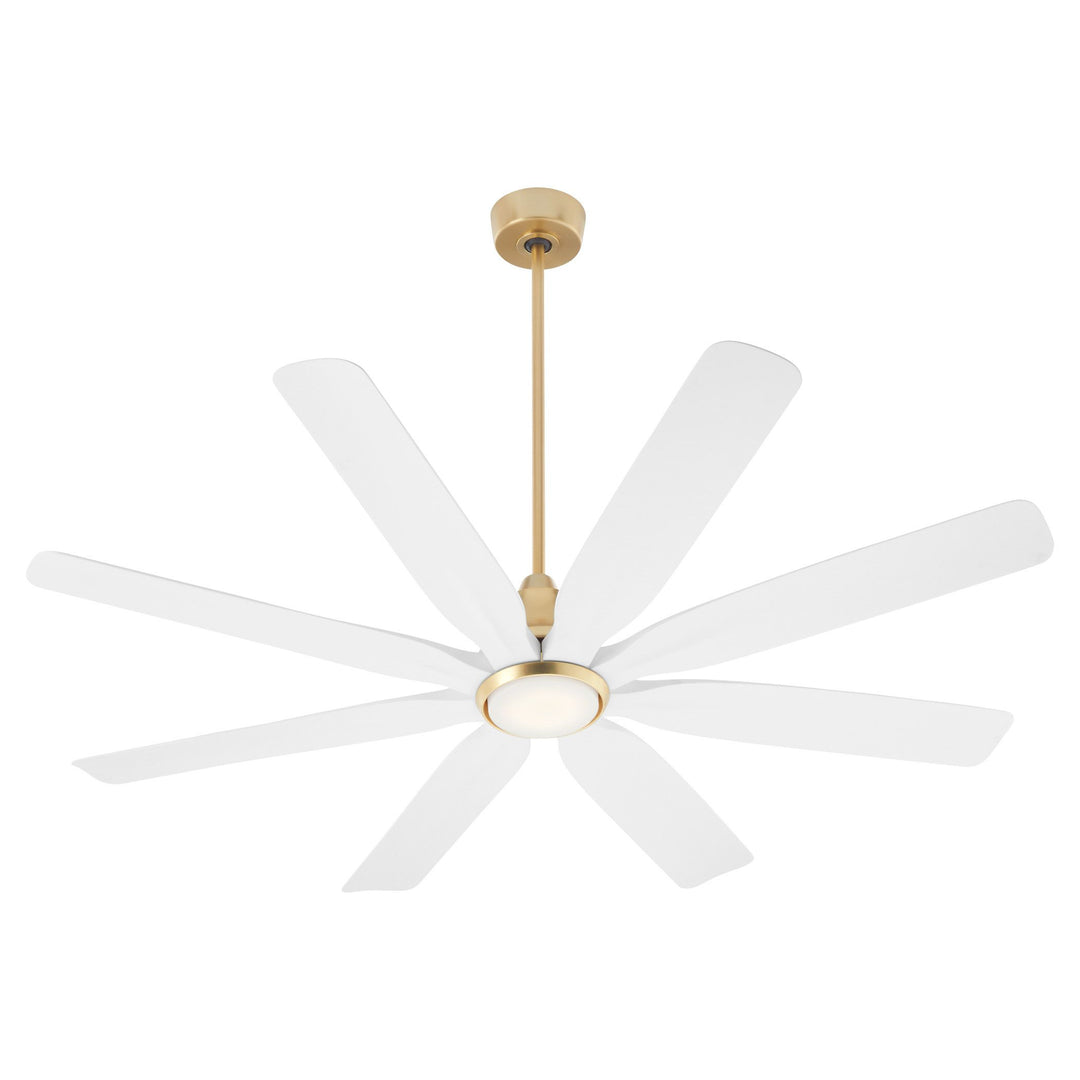 ROSALES 60" 8 Blade Fan - Aged Brass