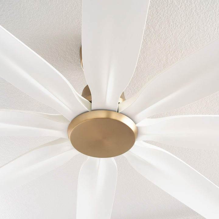 ROSALES 60" 8 Blade Fan - Aged Brass