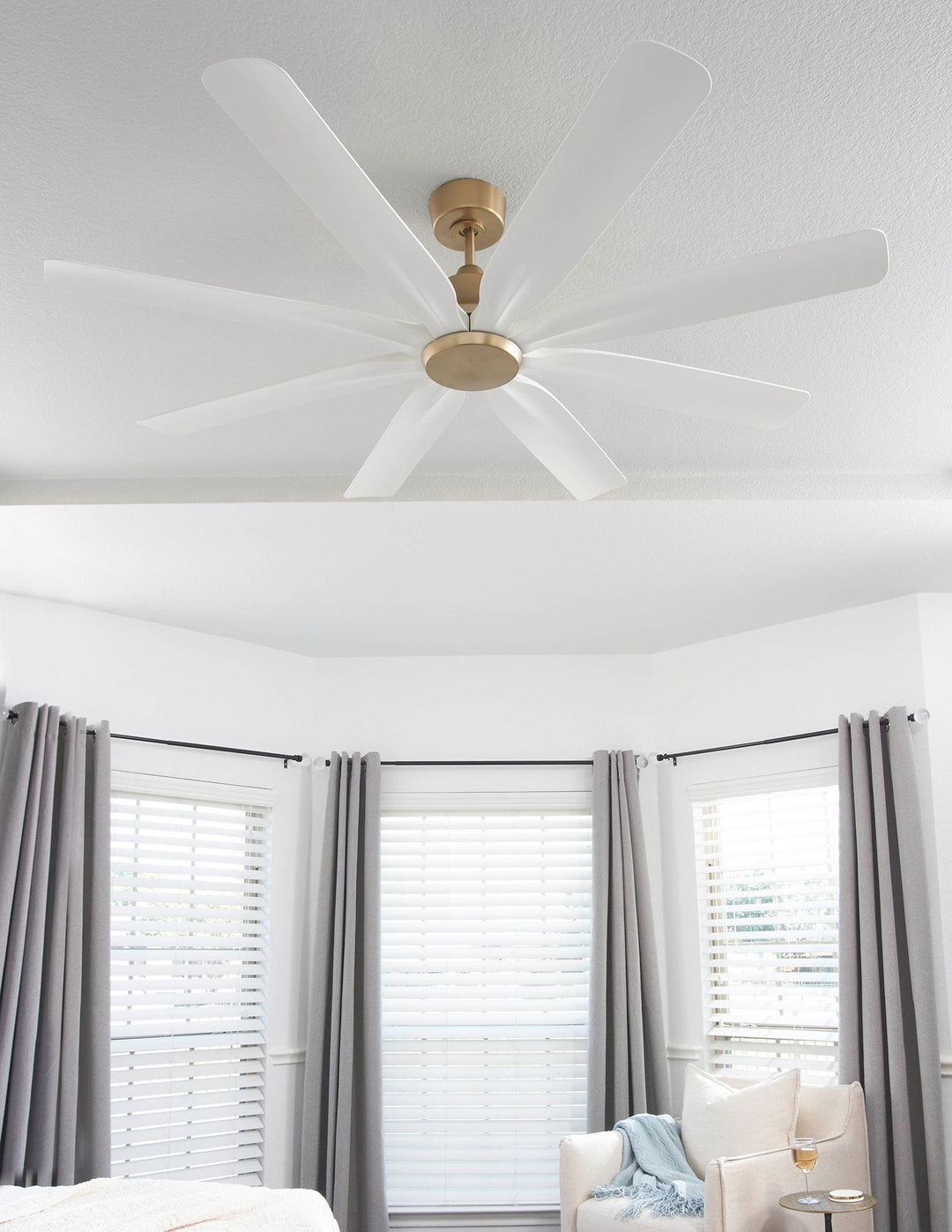 ROSALES 60" 8 Blade Fan - Aged Brass