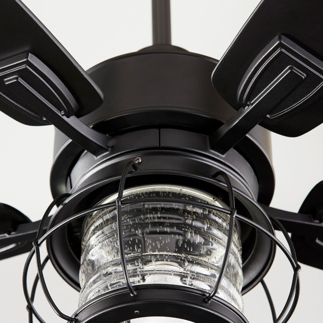 Galveston 52" Black Modern Farmhouse Ceiling Fan