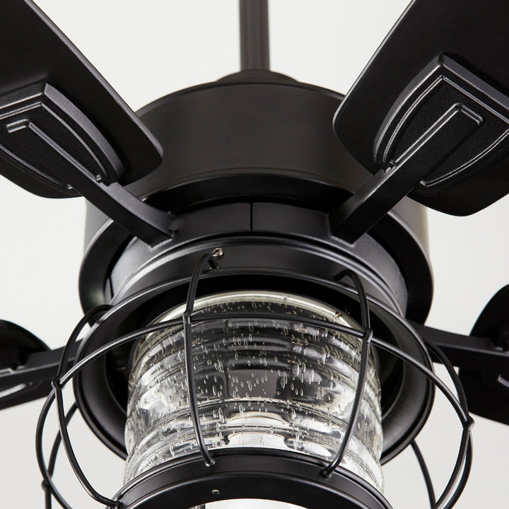 Galveston 52" Black Modern Farmhouse Ceiling Fan