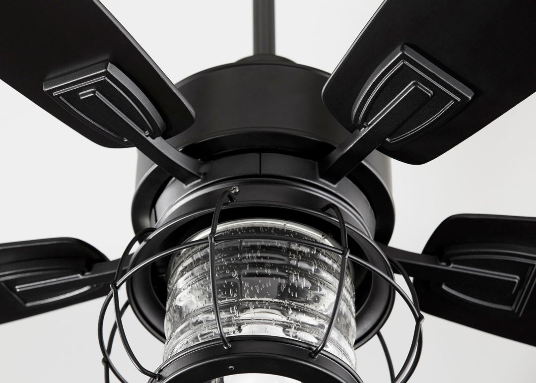 Galveston 52" Black Modern Farmhouse Ceiling Fan